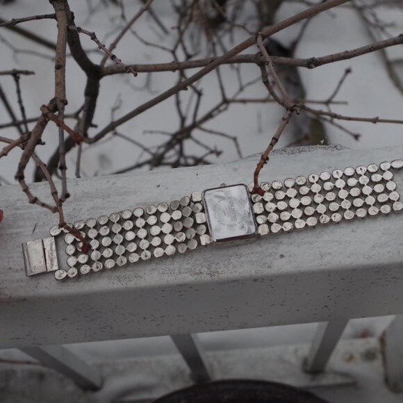 Silver Plated Mother Of Pearl Unlisted Ladies Watch - Picture 8 of 10